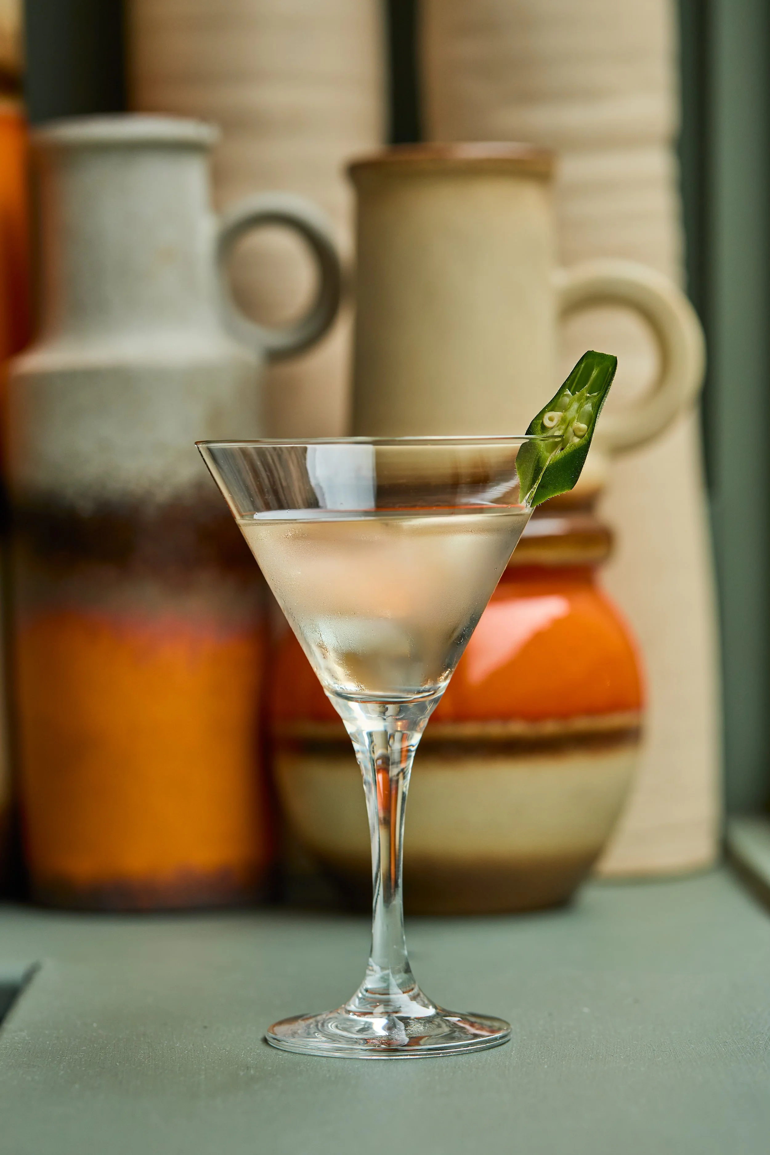 Okra Martini at Chishuru